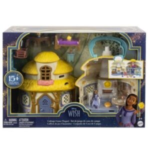 Disney Wish Cottage Home Playset with Mini Doll, Star Figure and 15+ Accessories